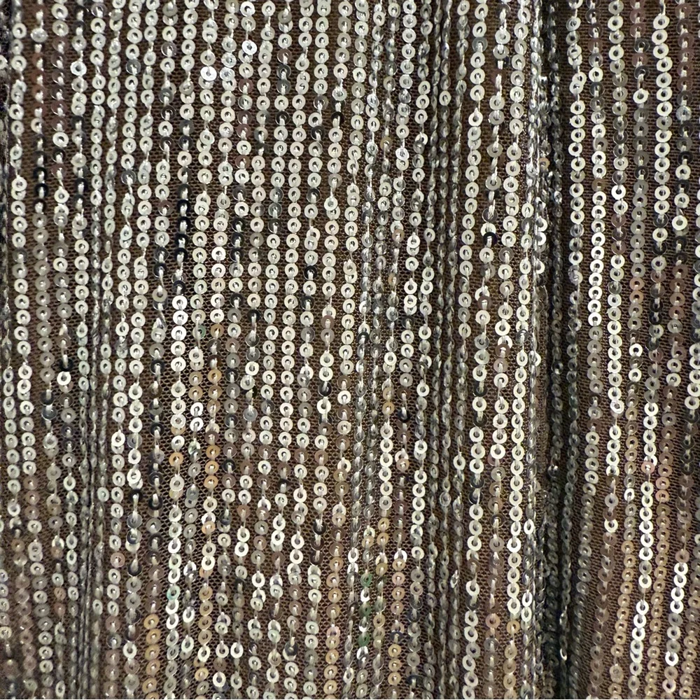Anthropologie Mare Mare Sequin Duster in Taupe Size Small - Picture 6 of 7